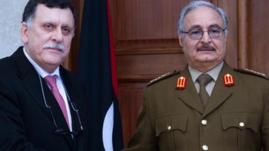 لقاء بين حفتر والسراج في أبو ظبي لبحث الأزمة الليبية