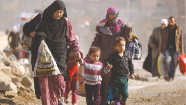 المنظمة الدولية للهجرة في العراق تواصل تقديم المساعدات لآلاف النازحين من الموصل