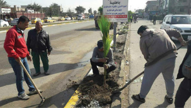 تطوير وتجميل مداخل بغداد بزراعة الأشجار المعمّرة والنباتات