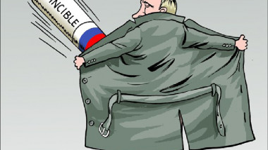 بوتين الذي لايقهر عن موقع «كارتون سياسي»