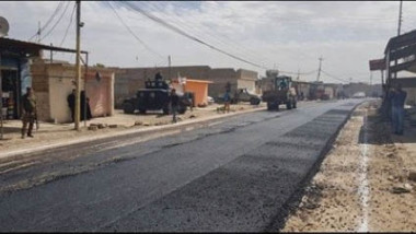 إنجاز صيانة طريق  (موصل – بازوايا ) في محافظة نينوى