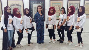 معرض تشكيلي لطالبات معهد الفنون الجميلة في بغداد