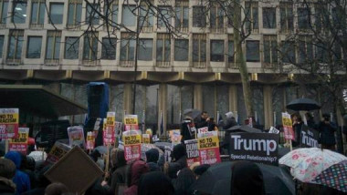 تظاهرات كبرى في لندن ضد ترامب