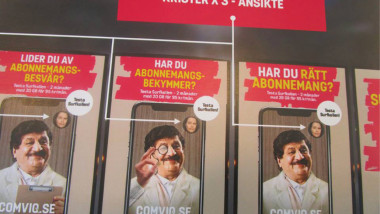 طارق الخزاعي «كريم كومفيك» مسرحي عراقي نجم إعلانات في التلفزيون السويدي