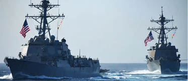 البحرية الأميركية تسير سفينتين حربيتين في مضيق تايوان