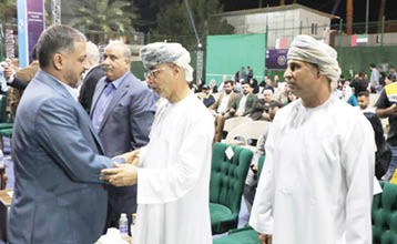 المبرقع يحضر ختام البطولة العربية لرواد التنس العرب
